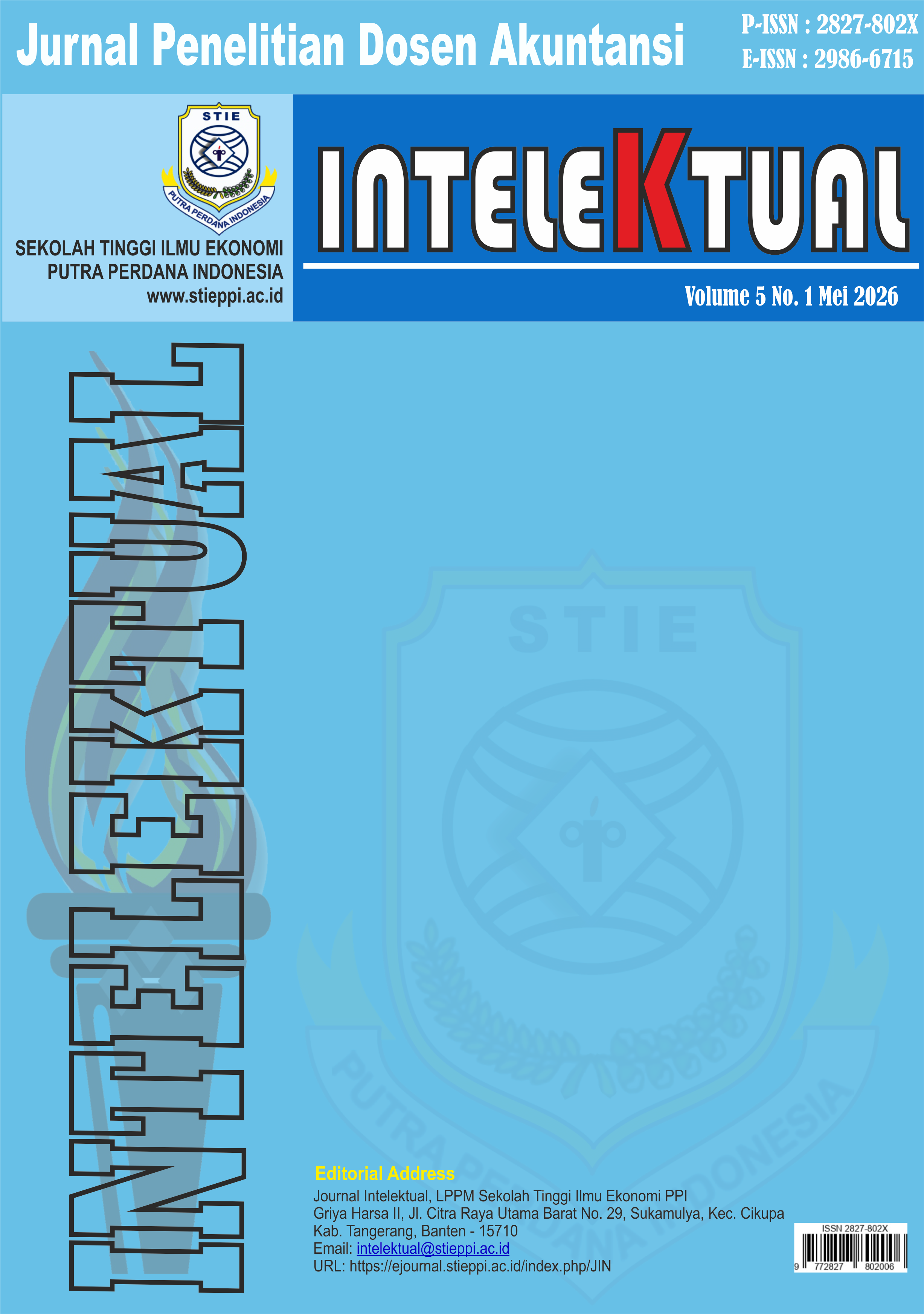 					View Vol. 5 No. 1 (2026): JOURNAL INTELEKTUAL
				